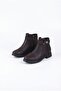 1091 Comfortable Buckle Detailed Non-Slip Sole Warm Lining Women's Boots - 5