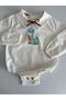 Handmade 100% Cotton Baby Boy Cute Dinosaur Embroidered Shirt - Long Sleeve - 3