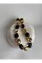 Gold Color Brown Necklace (45 cm) - 5