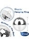 Mirror Disco Ball – Reflective Glass Party Decoration, Hanging Loop, Sparkling Effect, 25cm - 6