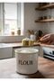 Wooden Handle Gold Measuring Spoon Set – Liquid and Solid Measuring Cup (Set of 4) - 3