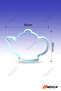 4-Piece Teapot Cup T-bag Tea Muffin Cupcake Cookie Mold Shaper Cutter Set - 6