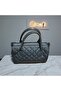 Women's Gray Quilted Mini Shoulder & Hand Bag – Zippered Single Compartment Adjustable Long Strap 22X16X12Cm - 6