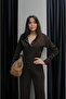 Brown Waist Detail Snap-Button Knit Set - 5