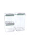 Sealed with Keys Leakproof Set of 3 Transparent Food Storage Containers Bpa Free - 2