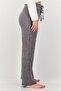 Women Regular Fit Stripe Sleepwear Bottom, Grey - 4