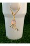 Jellyfish Gold Color Gradient Thermos Chain Thermos Ornament/Jellyfish Thermos Charm/Figure Bag Charm - 2