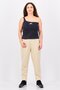 Women Tight Fit One Shoulder Sleeve Outdoor Tank Top, Charcoal - 4