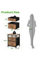 Nightstand with 2 Fabric Drawers, Premium Waterproof MDF & Sturdy Metal Frame - 2