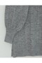 Soft Knitwear Sweater with Side Slits and Pompoms - Gray - 4