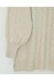 Hair Braid Pattern Yumoş Knitwear Sweater - Cream - 5