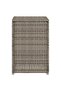 Propane Tank Cover Table Grey 40x40x60 cm Poly Rattan - 5