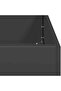 Planter Black 120x40x40 cm Cold-rolled Steel - 6