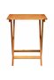 Garden Table Folding Natural 60 x 60 x 72 cm Solid Acacia Wood - 2