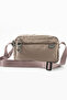 Sanmorris Women's 3-Compartment Parachute Fabric Adjustable Crossbody Bag