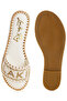 Women Beaded Lake Como Flat Slip Ons in Beige - 6