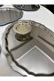 2 Models of Stainless Steel Oval Flat Trays and Silver Simple Small Pastry Holder 6 Pieces - 2