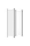 4-Panel Room Divider White 200x200 cm Fabric - 4