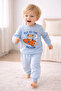 Transitional Cotton Fabric Cartoon Children's Pajama Set - 6
