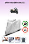 Gray Rear Bag Compatible with Yamaha Majesty 250 Compatible Motorcycle Tarpaulin Motor Cover