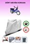 Gray Rear Bag Compatible Bisan Ceylan Compatible Motorcycle Tarpaulin Motor Cover