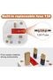مقبس ثلاثي الأطراف بإضاءة LED حمراء (عبوة من 4 قطع) - مقبس كهربائي 13 أمبير مزود بمفتاح تشغيل/إيقاف - 3