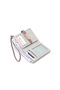 Minimalist Elegance: Small Zippered Card Holder Wallet with Leaf Buckle - 4
