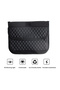-57 Quilted Eco-Leather Car Sun Visor Organizer Pouch - Sleek Black Multi-Pocket Storage Bag - 6
