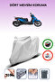 Gray Rear Bag Compatible Piaggio Beverly 400 Compatible Motorcycle Tarpaulin Motor Cover