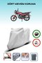 Gray Rear Bag Compatible with Mondial 125 Superboy and Compatible Motorcycle Tarpaulin Motor Cover