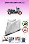 Gray Rear Bag Compatible Arora Max-T Easy Compatible Motorcycle Tarpaulin Motor Cover