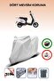 Gray Rear Bag Compatible with Falcon Soft 50 Compatible Motorcycle Tarpaulin Motor Cover