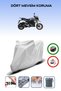Gray Rear Bag Compatible Yuki Hammer 125 Compatible Motorcycle Tarpaulin Motor Cover