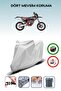 Gray Rear Bag Compatible with Beta Rr 4t 125 Motard Compatible Motorcycle Tarpaulin Engine Cover