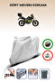 Gray Rear Bag Compatible Yuki Tekken 125 Compatible Motorcycle Tarpaulin Motor Cover