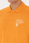 Men's Regular Fit Polo Neck Orange T-Shirt 50324903-Vr051 - 7