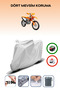 Gray Rear Bag Compatible Ktm 350 Exc-F Compatible Motorcycle Canvas Motor Cover