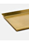 Gold Metal Rectangle Etched Tray - 4