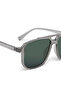 Women Thin Rim Navigator Sunglasses in Grey