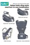 6-in-1 Baby Carrier with Hip Seat And Storage Bag, Multifunctional Baby Strap Waist Carrier for New - 4