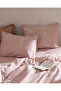 Arsene Double Bed 100% Cotton Ranforce Printed Duvet Cover Set - Powder Pink - 6