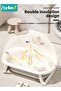 5 PCS Baby Bath Tub, Foldable Bathtub with Temperature Sensing + Baby Bath Chair + Shower Cap *1 + W - 5