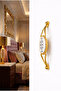 5-Piece Gold, Porcelain Detailed Handle |   128 mm Axle Spacing |   Classic & Avant-Garde Cabinet Handle