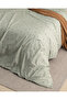 Afrodille King Size 100% Cotton Ranforce Printed Duvet Cover Set - Mint Green - 2