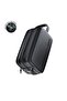 Lyon Plus Fingerprint Lock Bag | PU Leather Smart Pouch with USB-C Charging