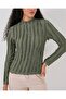 Women's Textured Stretch Knit Blouse 975 - Khaki - 3