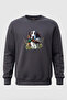 Hunting Hunting Dog and Duck Printed 100% Cotton Regular Fit Crew Neck 3 Thread Winter Sweatshirt