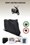 Black Rear Bag Compatible Honda Activa 110 Compatible Motorcycle Canvas Motor Cover