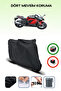 FOR Kawasaki Ninja 1000 SX BLACK MOTORCYCLE BRAND REAR BAG UNCOMPATIBLE