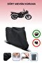 Black Rear Bag Compatible Bajaj Discover 150 F Compatible Motorcycle Tarpaulin Motor Cover